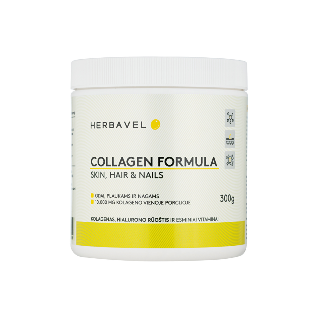 Herbavel Collagen Formula, 300g miltelių