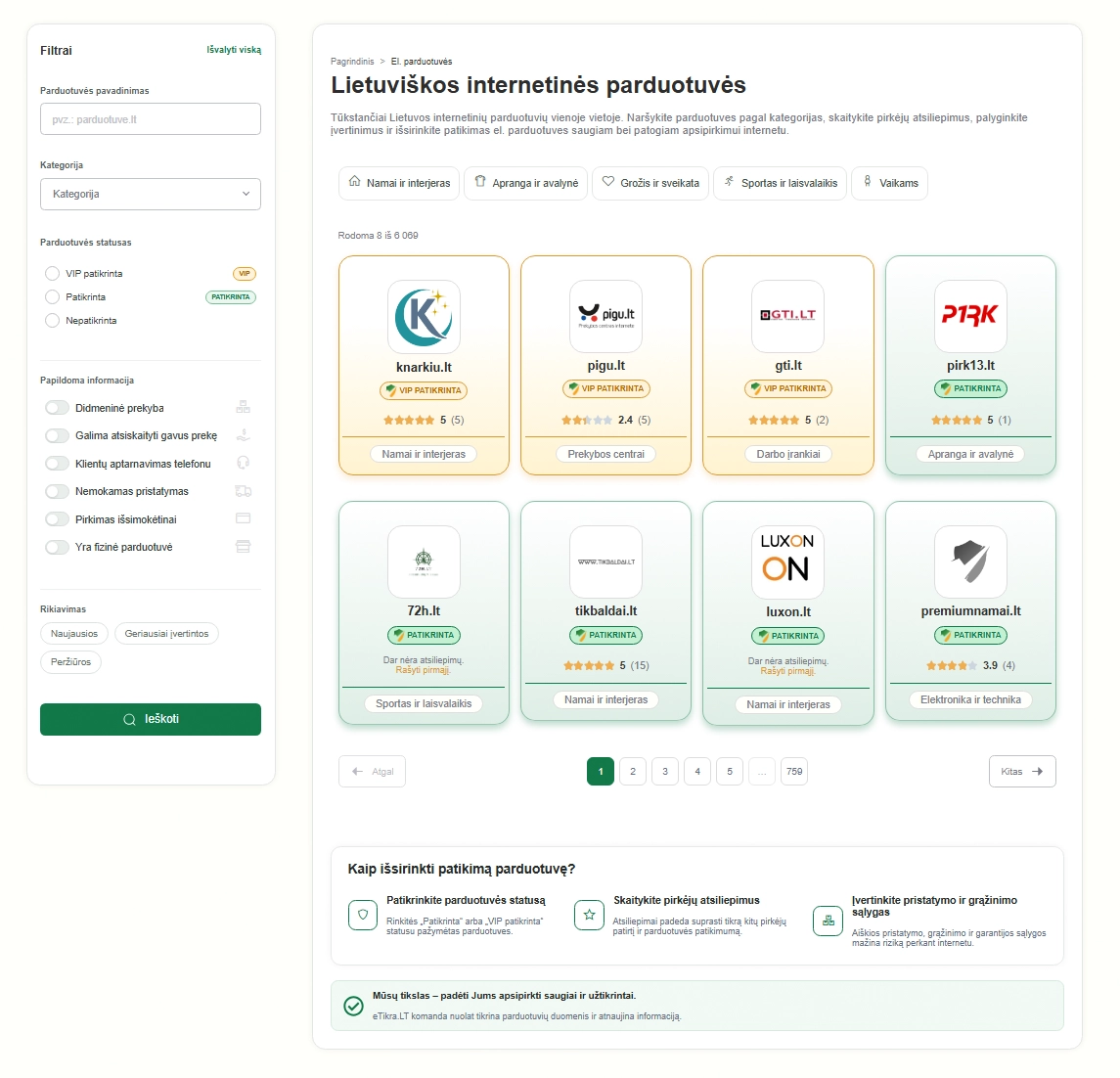 Internetinės parduotuvės